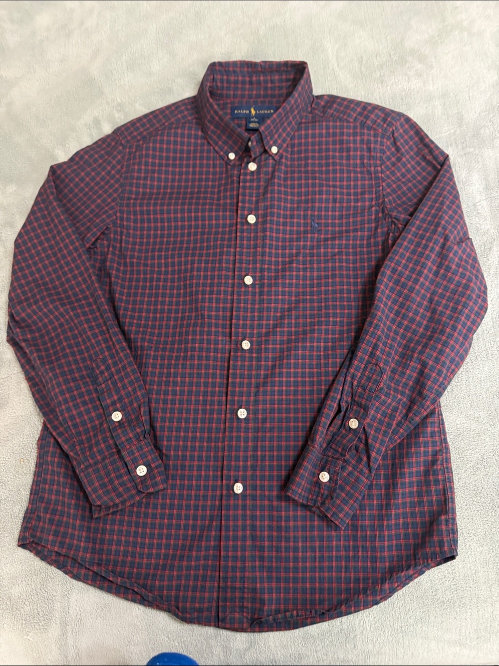Polo by Ralph Lauren Red & Navy Plaid Button-Down Shirt